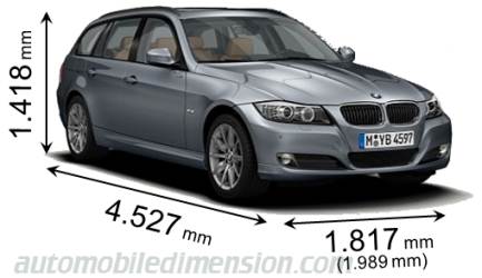 BMW 3 Touring 2009 Abmessungen