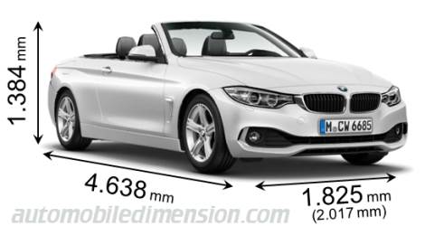 BMW 4 Cabrio 2014 dimensions