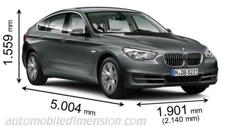 BMW 5 Gran Turismo 2013 dimensions