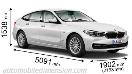 Dimensioni BMW 6 Gran Turismo 2018