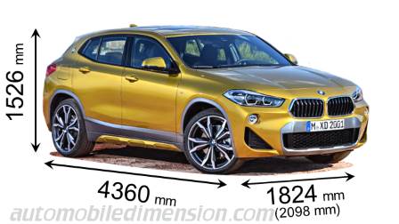 BMW X2 2018 Größe