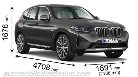 BMW X3 2022 mått