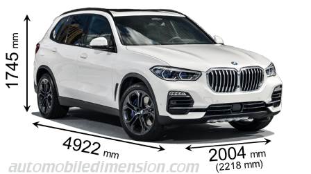 BMW X5 2019 Abmessungen