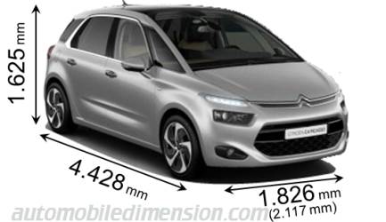 Citroen C4 Picasso 2013 Größe