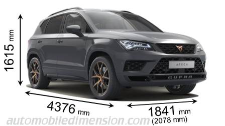 CUPRA Ateca 2019 Abmessungen