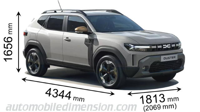 Dacia Duster 2024 dimensions, boot space and electrification