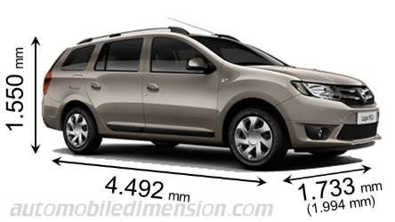 Dimensioni Dacia Logan MCV 2014