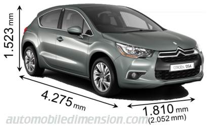 Dimensioni DS DS4 2011