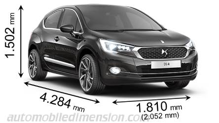 Dimensioni DS DS4 2016