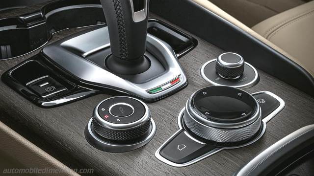 Interieurdetail des Alfa-Romeo Giulia