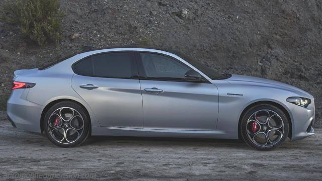 Dettaglio esterno dell'Alfa-Romeo Giulia