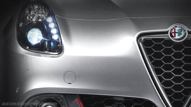 Exterieur detail van de Alfa-Romeo Giulietta