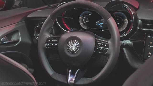 Détail intérieur de l'Alfa-Romeo Junior