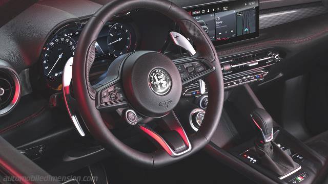 Interior detail of the Alfa-Romeo Tonale