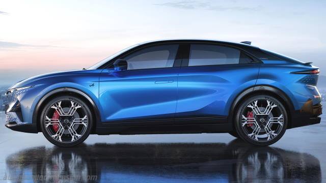 Exterior detail of the Alpine A390