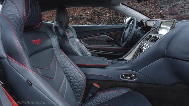 Dettaglio interno dell'Aston-Martin DBS