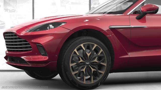 Détail extérieur de l'Aston-Martin DBX