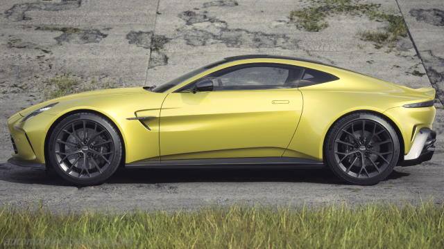 Dettaglio esterno dell'Aston-Martin Vantage