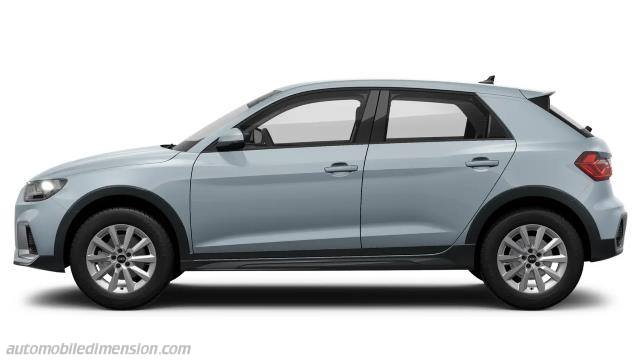 Dettaglio esterno dell'Audi A1 allstreet