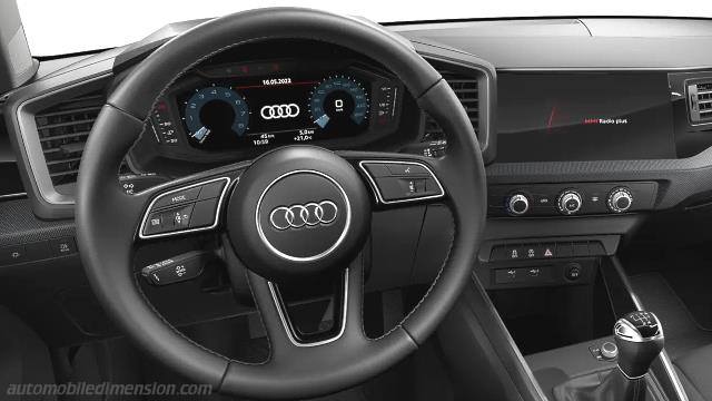 Dettaglio interno dell'Audi A1 allstreet