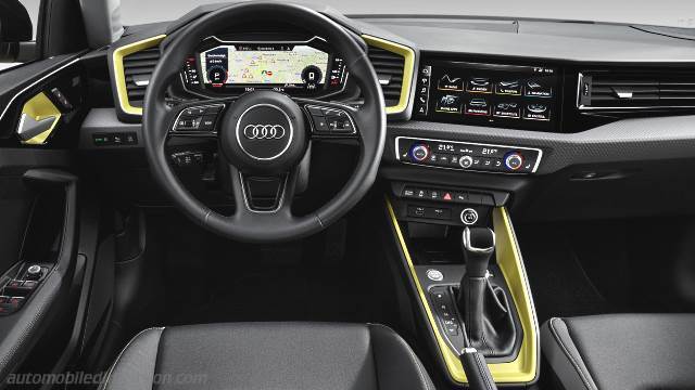 Détail intérieur de l'Audi A1 Sportback