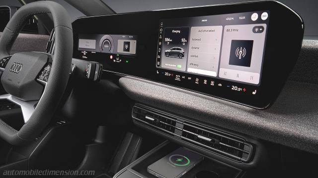 Interieurdetail des Audi A2 e-tron
