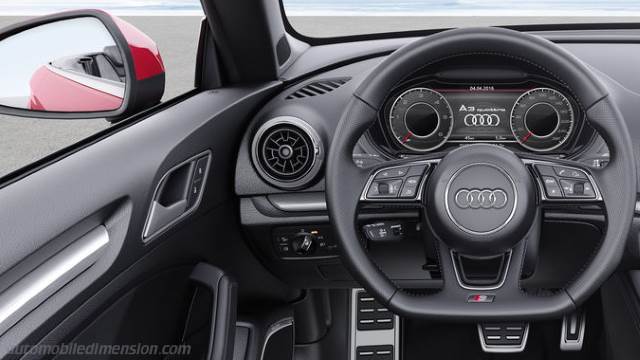 Dettaglio interno dell'Audi A3 Cabrio