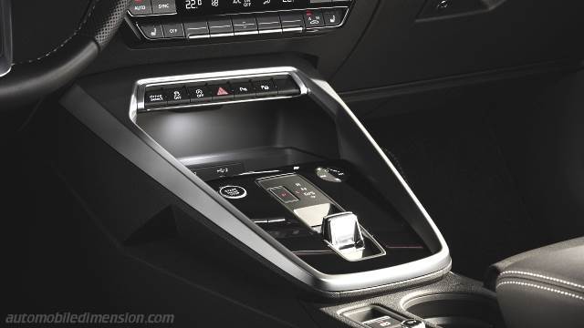 Interior detail of the Audi A3 Sedan
