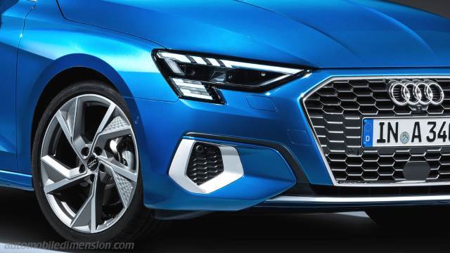 Dettaglio esterno dell'Audi A3 Sportback