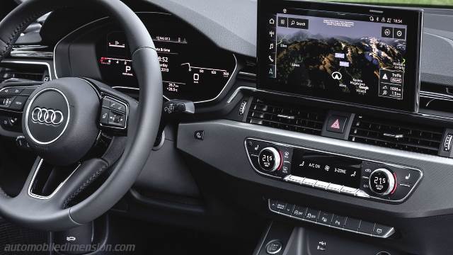 Interieur detail van de Audi A4