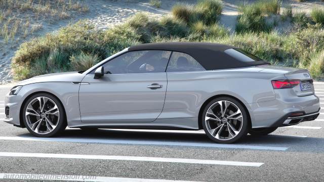 Exterior of the Audi A5 Cabrio