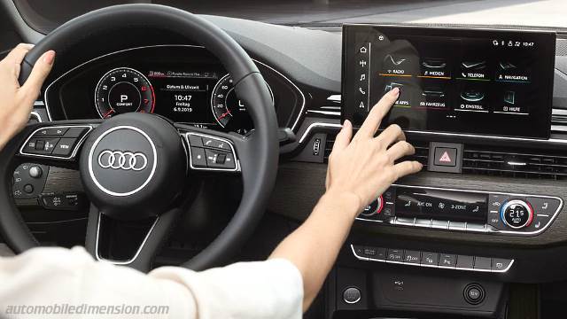 Interieur detail van de Audi A5 Cabrio