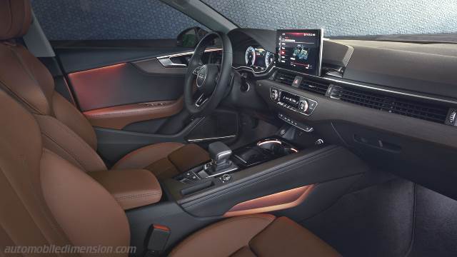 Dettaglio interno dell'Audi A5 Sportback