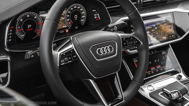 Interior detail of the Audi A6
