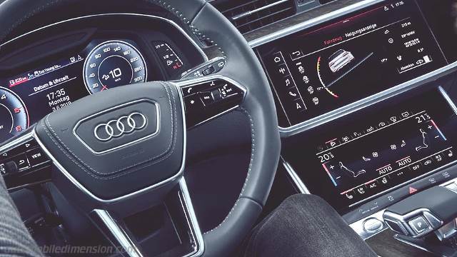 Dettaglio interno dell'Audi A6 allroad quattro