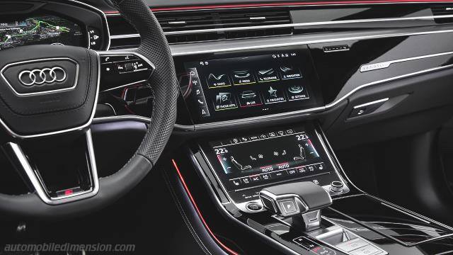 Interior detail of the Audi A8