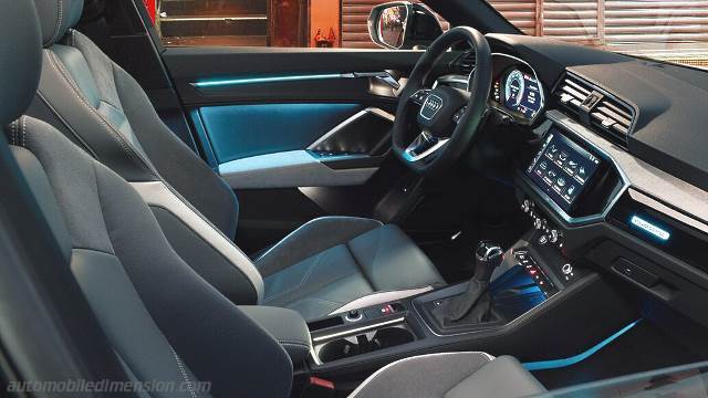 Dettaglio interno dell'Audi Q3 Sportback