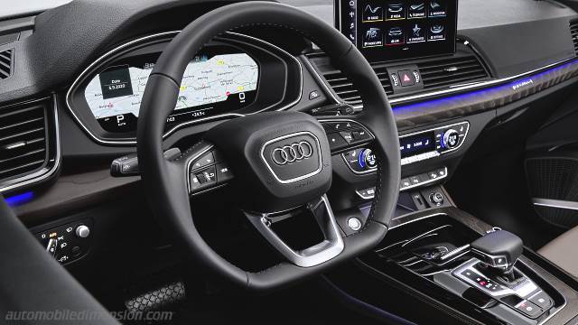 Dettaglio interno dell'Audi Q5 Sportback