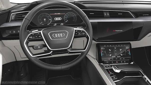 Interiör detalj av Audi Q8 e-tron Sportback