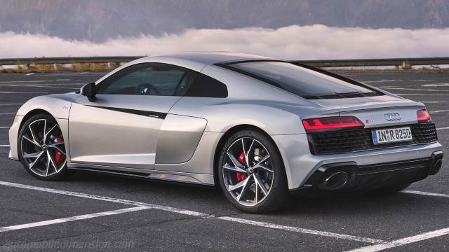 Exterior of the Audi R8 Coupe