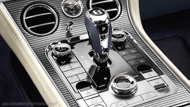 Interior detail of the Bentley Continental GT