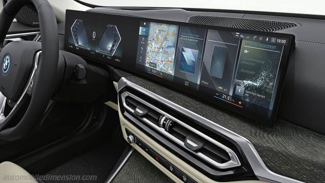 Interior detail of the BMW i4