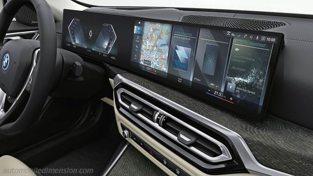 Dettaglio interno della BMW i4