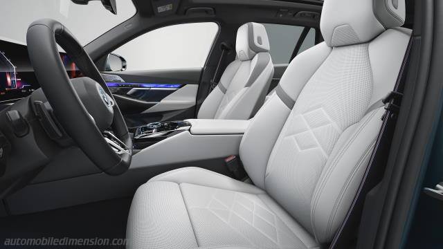 Interieur detail van de BMW i5 Touring