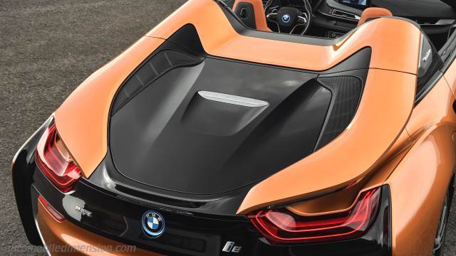 Dettaglio esterno della BMW i8 Roadster