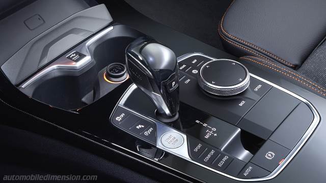 Interior detail of the BMW 1