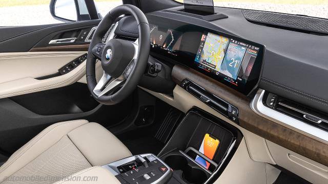 Interieur detail van de BMW 2 Active Tourer