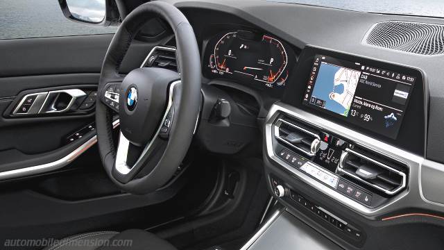 Interior detail of the BMW 3