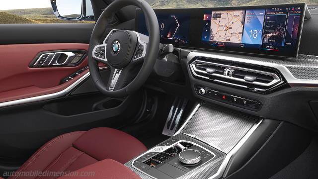 Interior detail of the BMW 3
