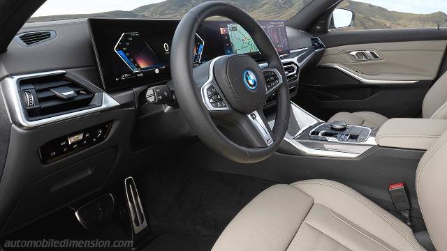 Interieur detail van de BMW 3 Touring